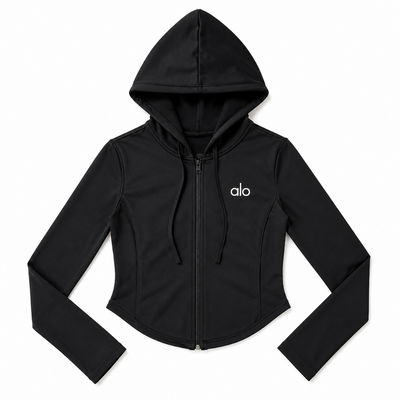 Veste Zippée à Capuche - Noir
