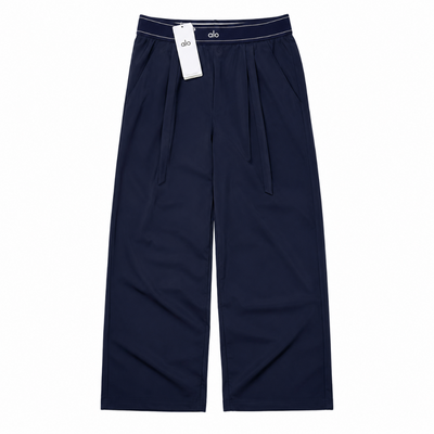 Pantalon Wide Leg Bleu Marine