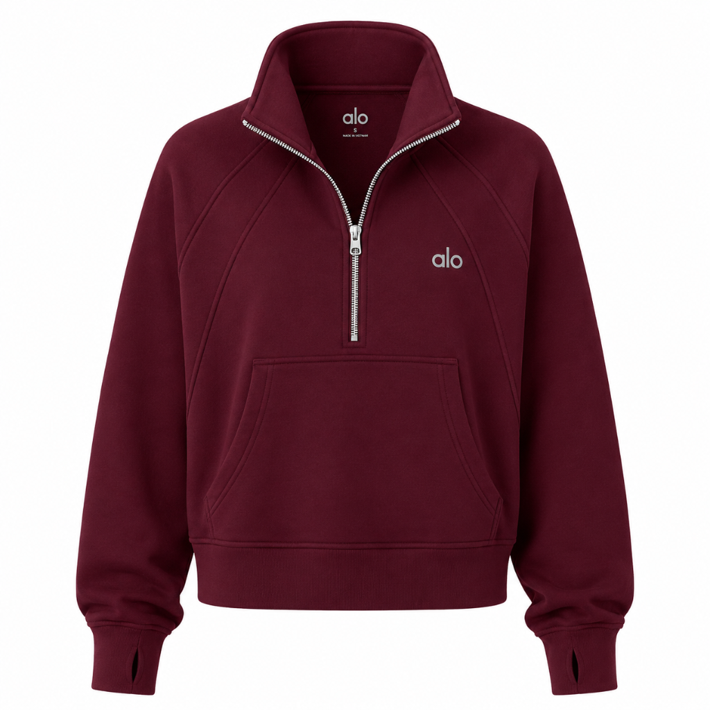 Sweat Zippé - Bordeaux
