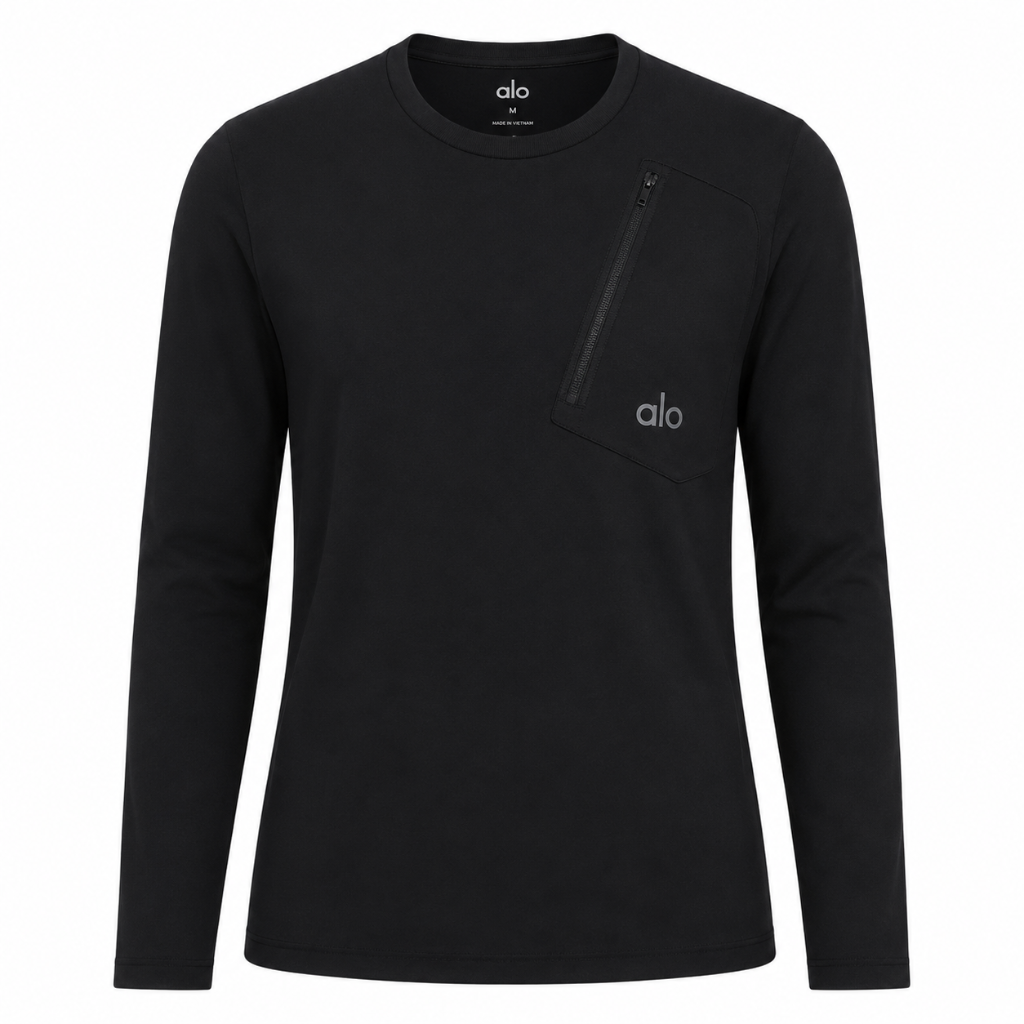 T-shirt Manches Longues Homme - Noir