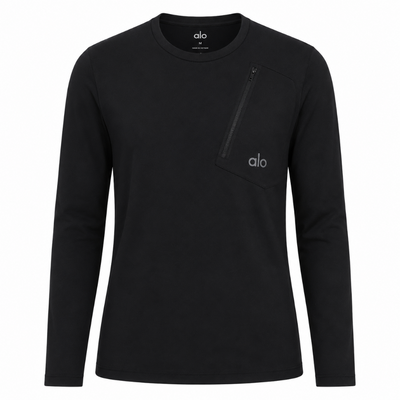 T-shirt Manches Longues Homme - Noir