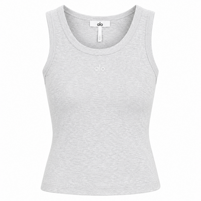 T-shirt Sans Manches Femme - Gris Chiné
