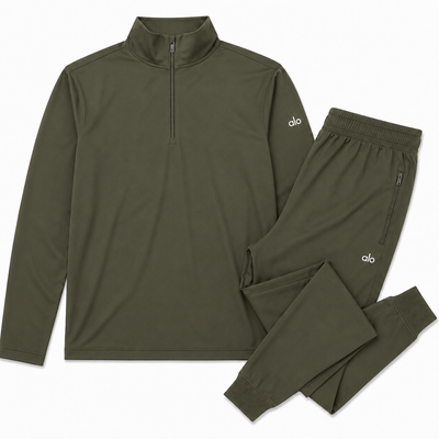 Ensemble Vert Olive - Veste & Pantalon